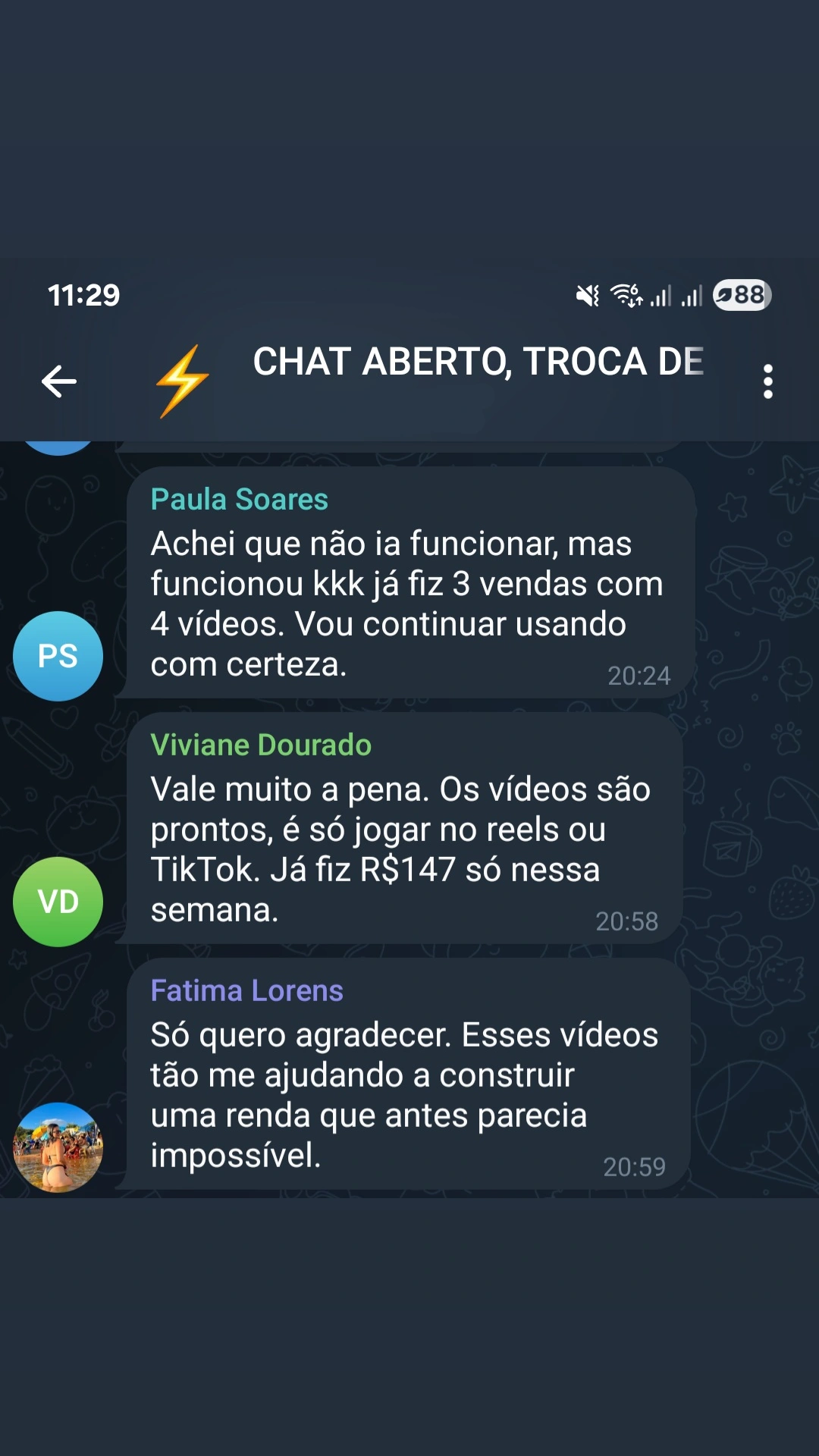 Depoimentos da comunidade Destrava Achados 3