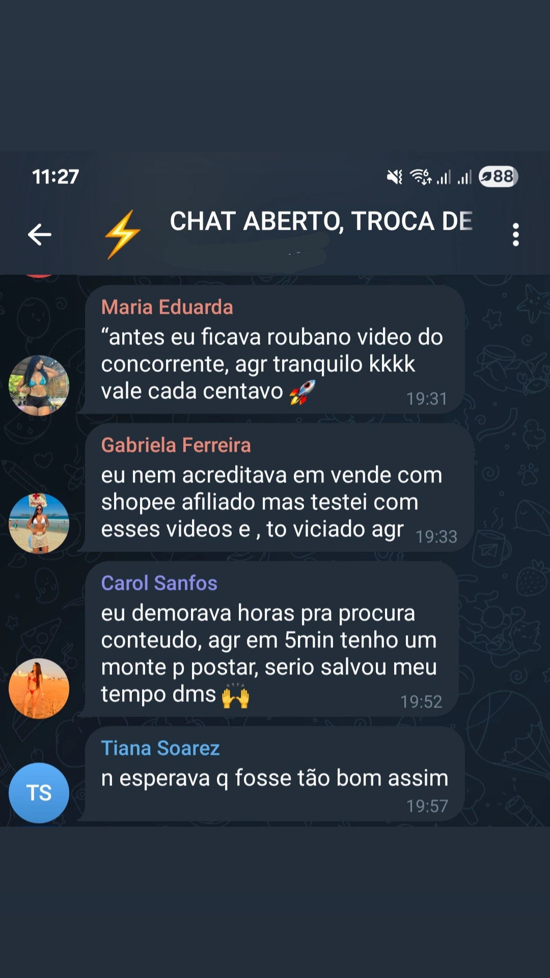 Depoimentos da comunidade Destrava Achados 4