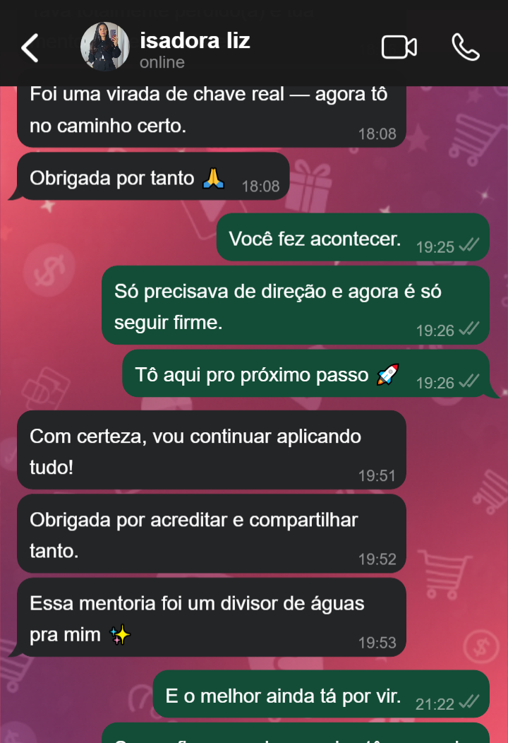 Depoimento Isadora Liz - Mentoria como divisor de águas